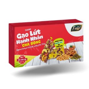 Thanh gạo lứt hạnh nhân chà bông hộp 6 thanh