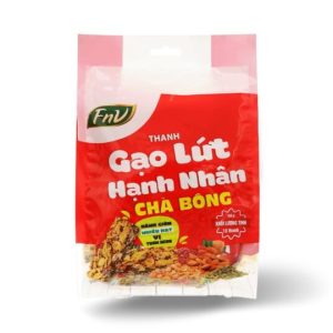 Thanh gạo lứt hạnh nhân chà bông bịch 10 thanh