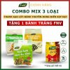 [COMBO MIX 3] Thanh gạo lứt óc chó rong biển 120g – Bánh thuyền mix hạt- Rong biển kẹp hạt +Tặng 1 bánh tráng FNV vị bất kỳ