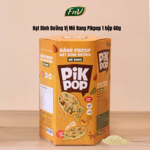 Bánh hạt dinh dưỡng PIKPOP vị mè rang 1 hộp 60g